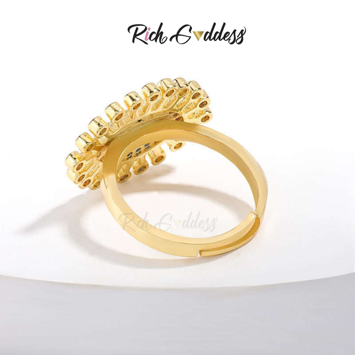 Rich Goddess- Colors of the Eye Adjustable Ring